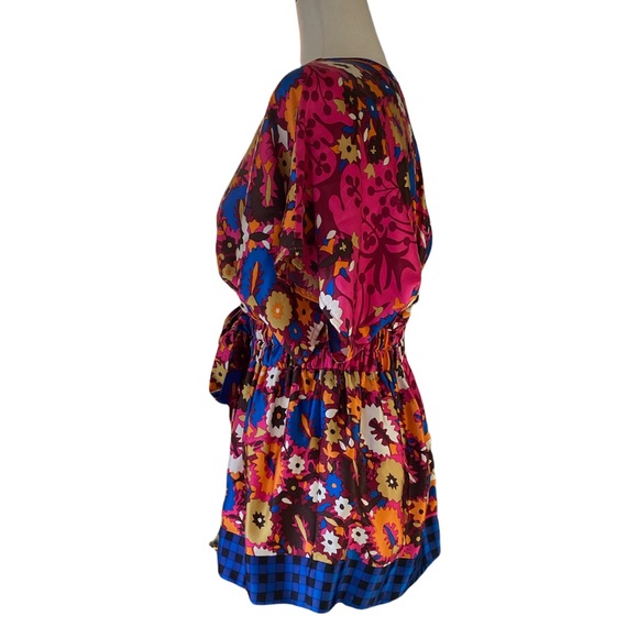 Plenty by Tracy Reese Anthropologie Silk Floral Tie Waist Top - XS - Picture 4 of 10